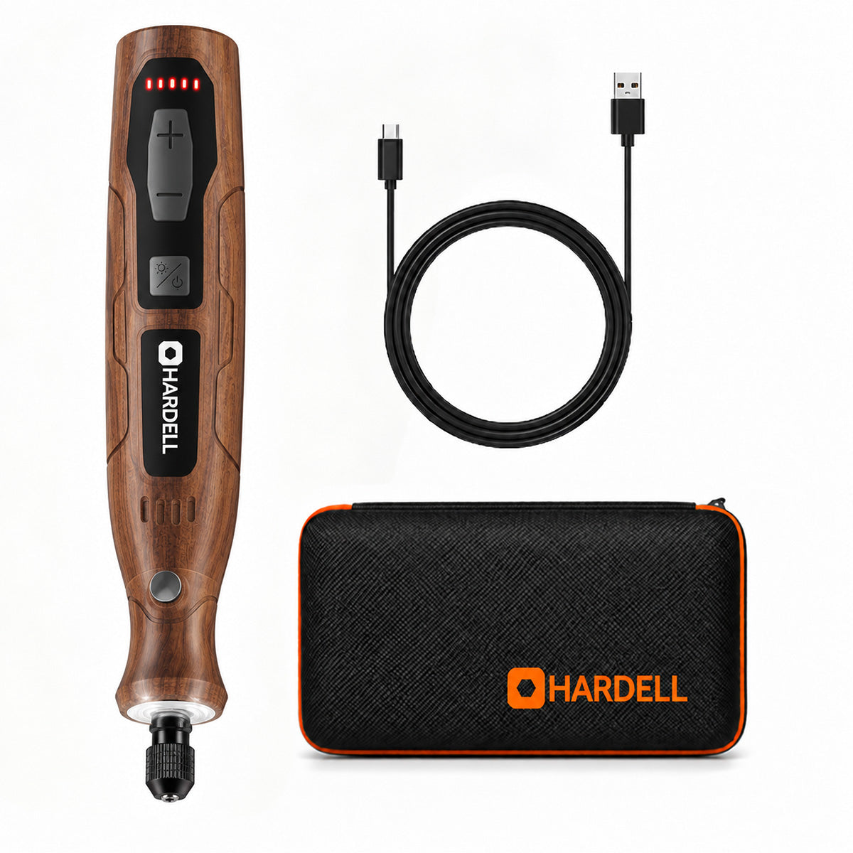 HARDELL 4V Brown Essential 70pcs Cordless Rotary Tool