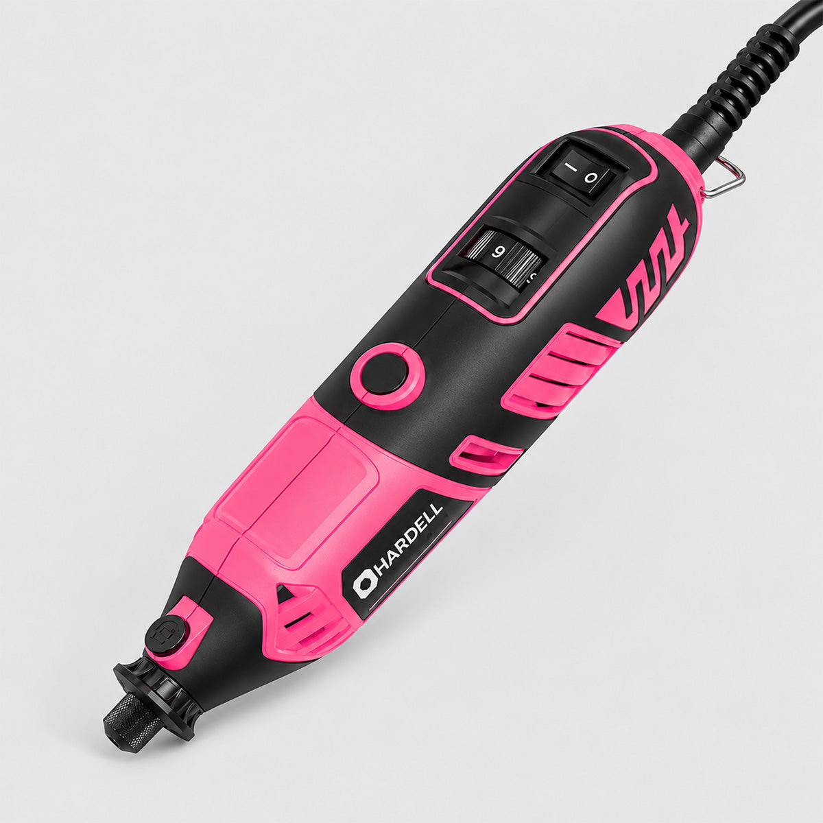 HARDELL 180W Pink Essential 61pcs Corded Rotary Tool Kit