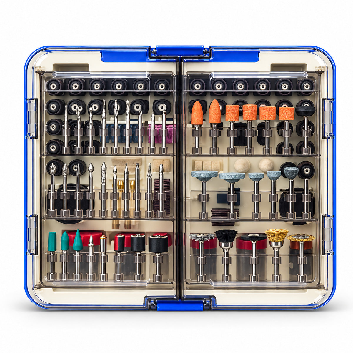 HARDELL Rotary Tool Accessories 508pcs 1/8in Shank Kit