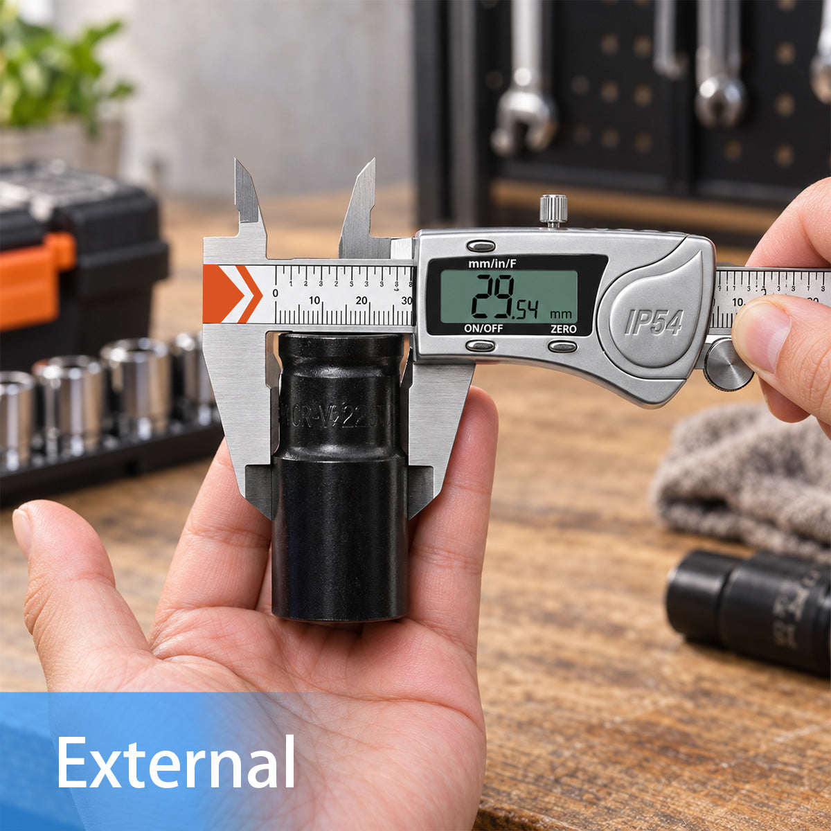 HARDELL Digital Caliper 6in IP54 Waterproof Stainless Steel
