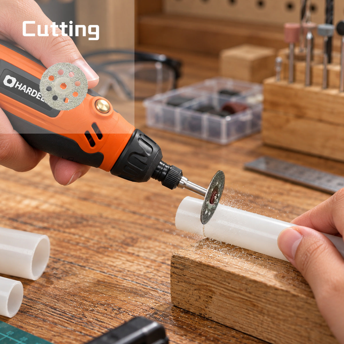 HARDELL Rotary Tool Accessories 508pcs 1/8in Shank Kit