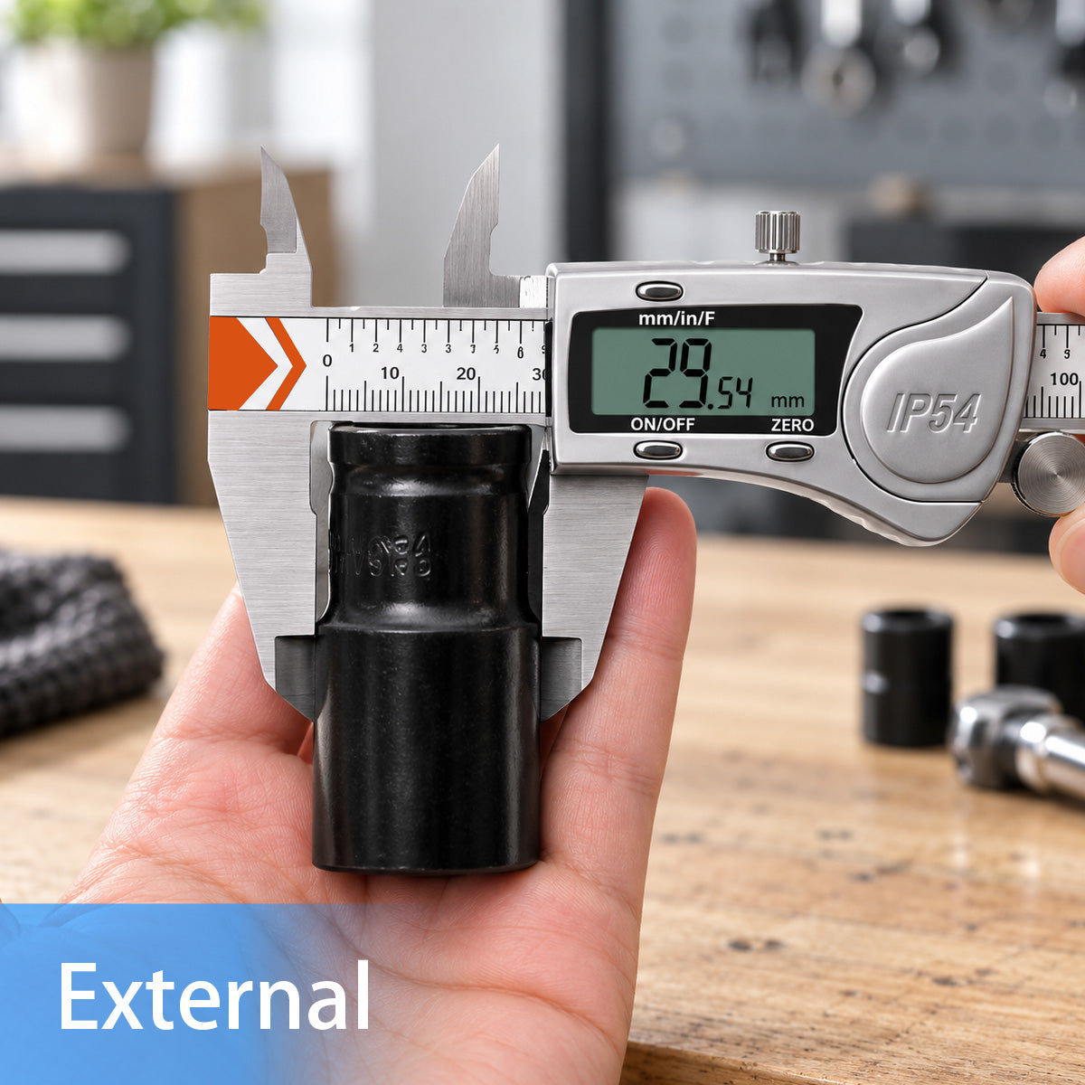 HARDELL Digital Caliper 8in IP54 Waterproof Stainless Steel