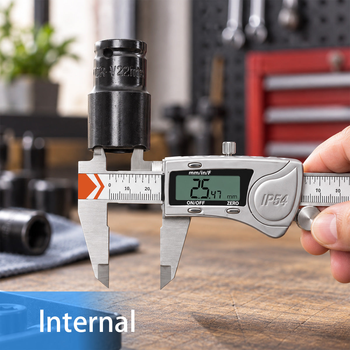HARDELL Digital Caliper 6in IP54 Waterproof Stainless Steel