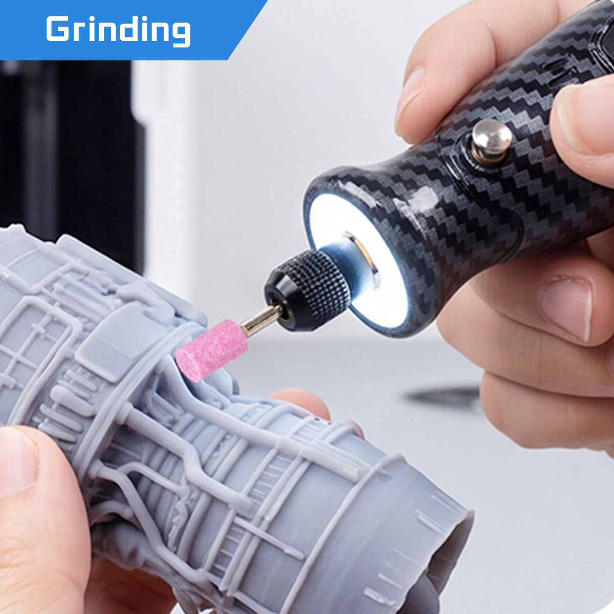 HARDELL 4V Carbon Fiber Pro 70pcs Rotary Tool Kit