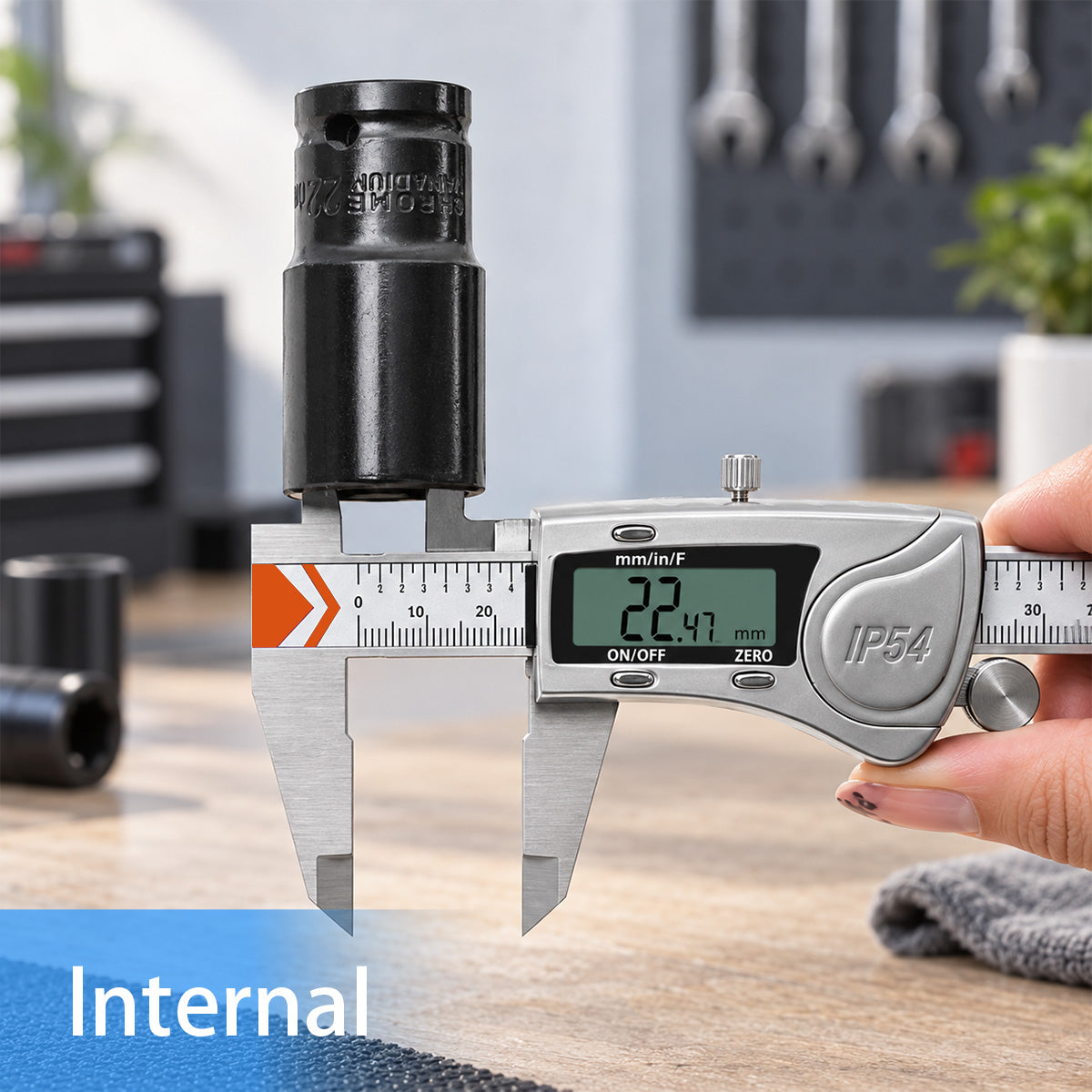 HARDELL Digital Caliper 8in IP54 Waterproof Stainless Steel