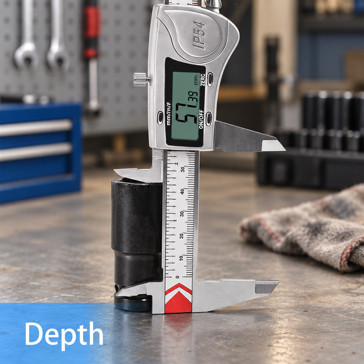 HARDELL Digital Caliper 6in IP54 Waterproof Stainless Steel