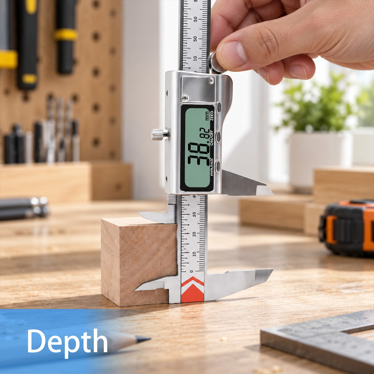 HARDELL Digital Caliper 6in All-Metal with Large LCD