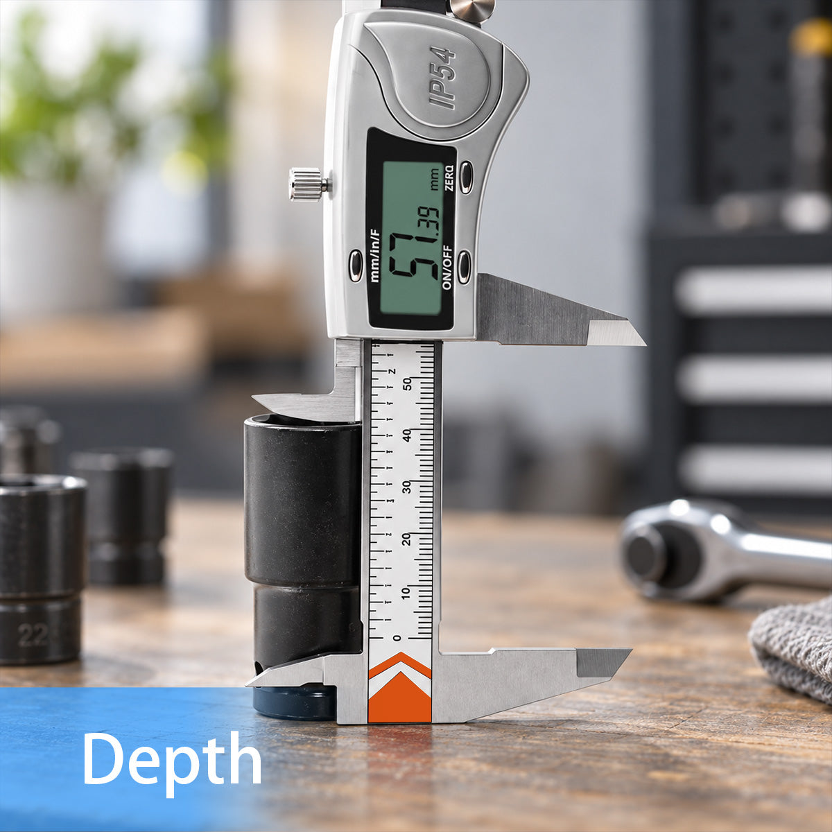 HARDELL Digital Caliper 8in IP54 Waterproof Stainless Steel