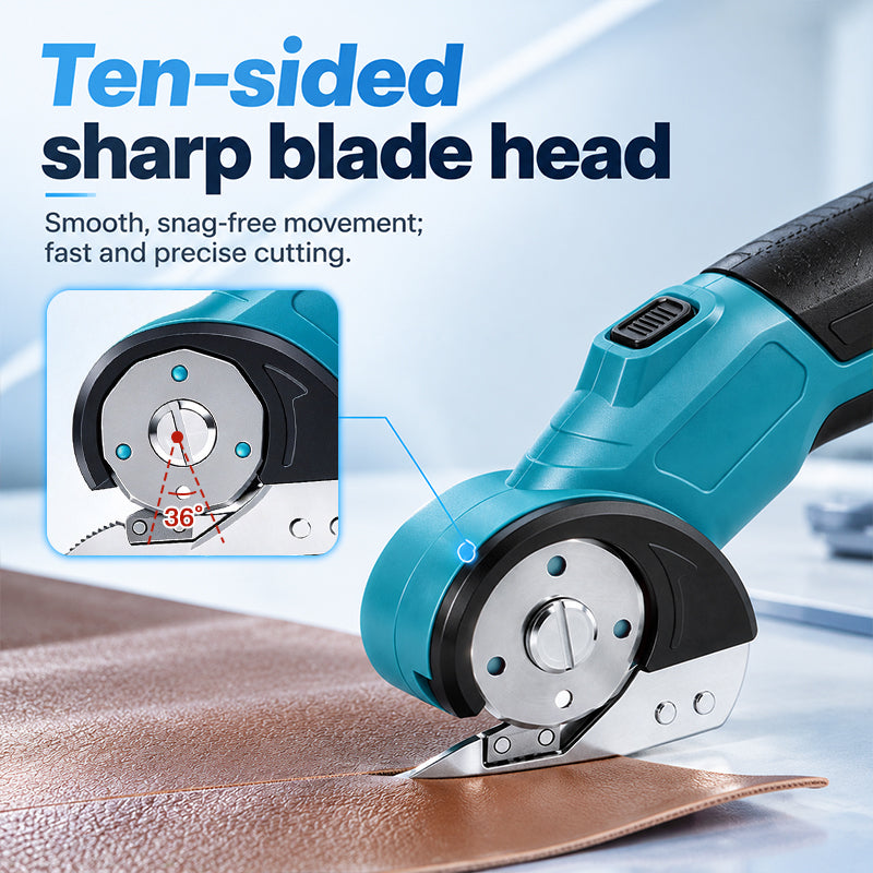 HARDELL Cordless Electric Scissors for Fabric, Cardboard & Leather