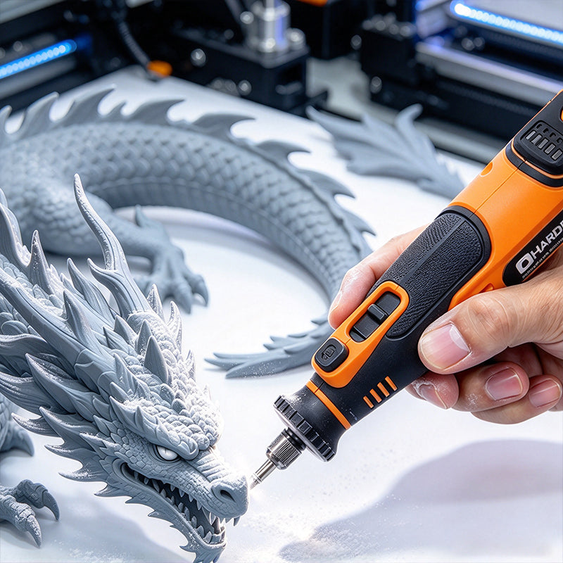 HARDELL 8V Cordless Rotary Tool Kit with LED Display & 140 Accessories