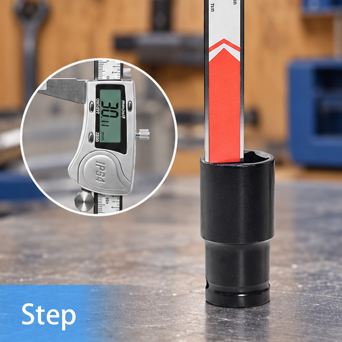 HARDELL Digital Caliper 8in IP54 Waterproof Stainless Steel