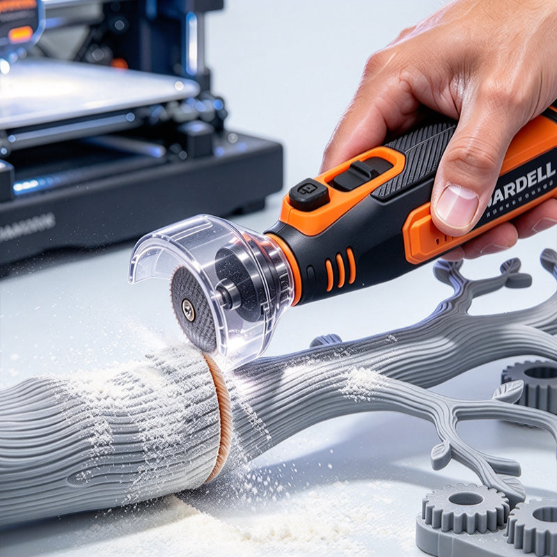 HARDELL 8V Cordless Rotary Tool Kit with LED Display & 140 Accessories