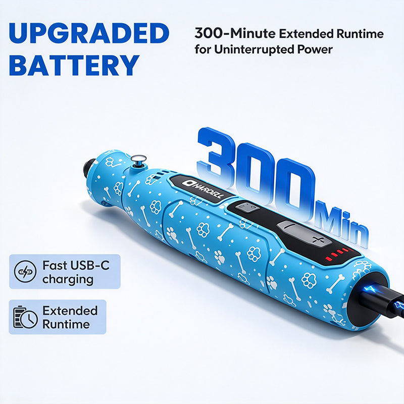 HARDELL Blue 4V Mini Cordless Rotary Tool with 360° LED & 70 Accessories