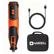 HARDELL 8V Cordless Rotary Tool Kit with LED Display & 140 Accessories