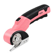 HARDELL Pink Cordless Electric Scissors for Fabric, Cardboard & Leather