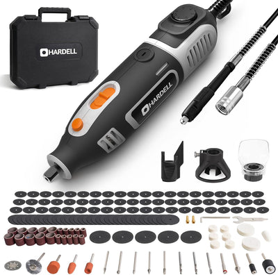 6 Variable Speeds 200w Corded Power Rotary Tool with 153 Accessories - Hardell