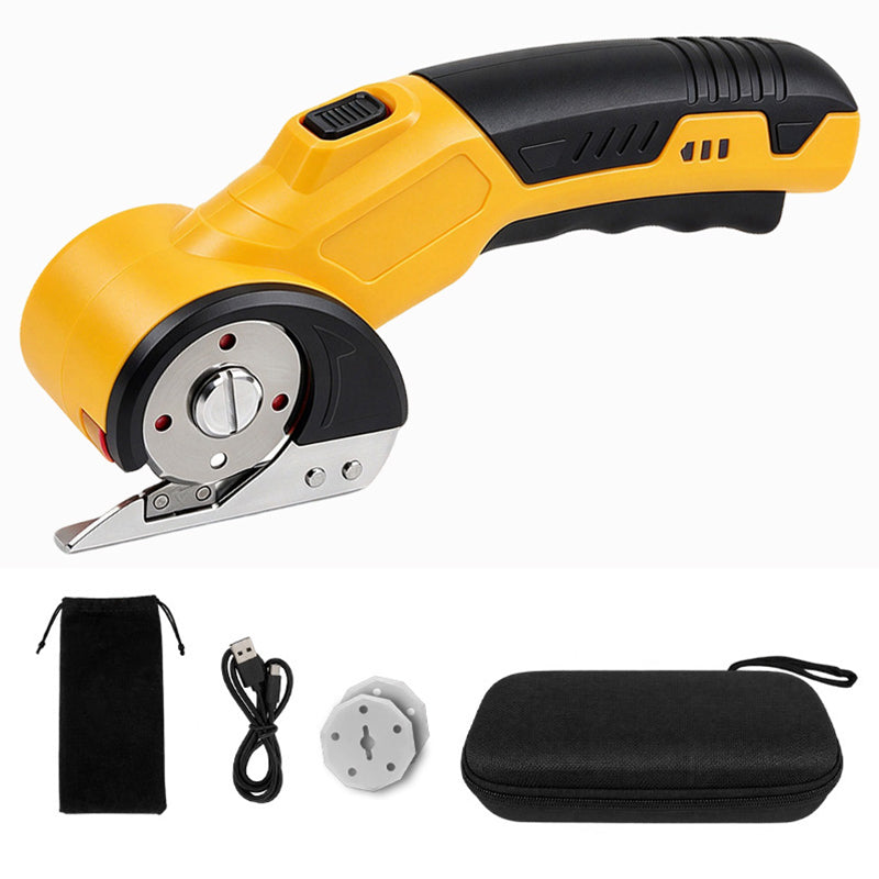 HARDELL Yellow Cordless Electric Scissors & Rotary Cutter