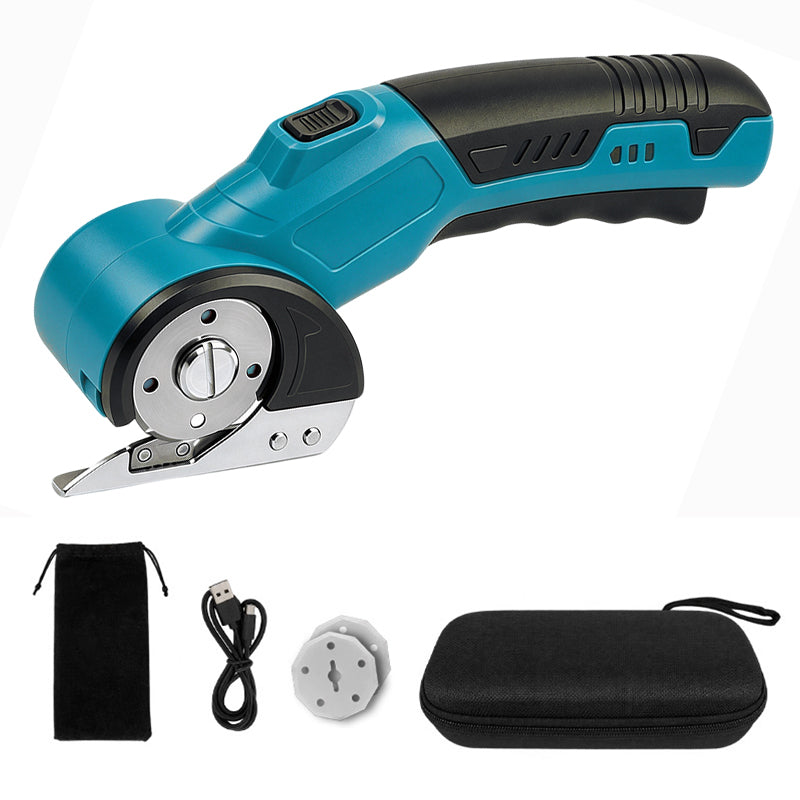HARDELL Blue Cordless Electric Scissors for Fabric & Cardboard
