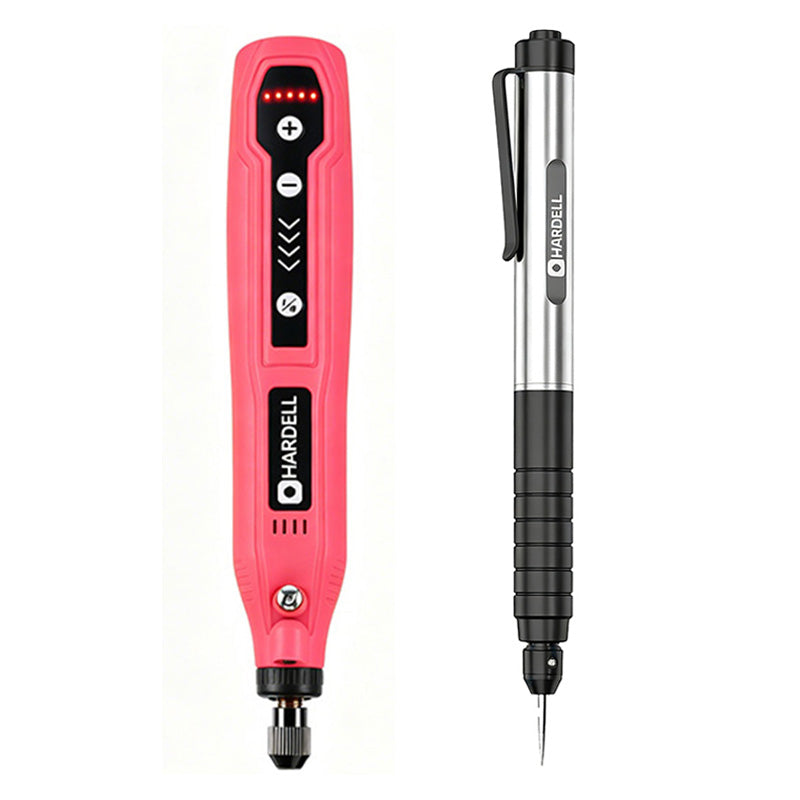 HARDELL Pink Rotary Tool Set with Caliper,Engraver & 287pc Accessory Kit