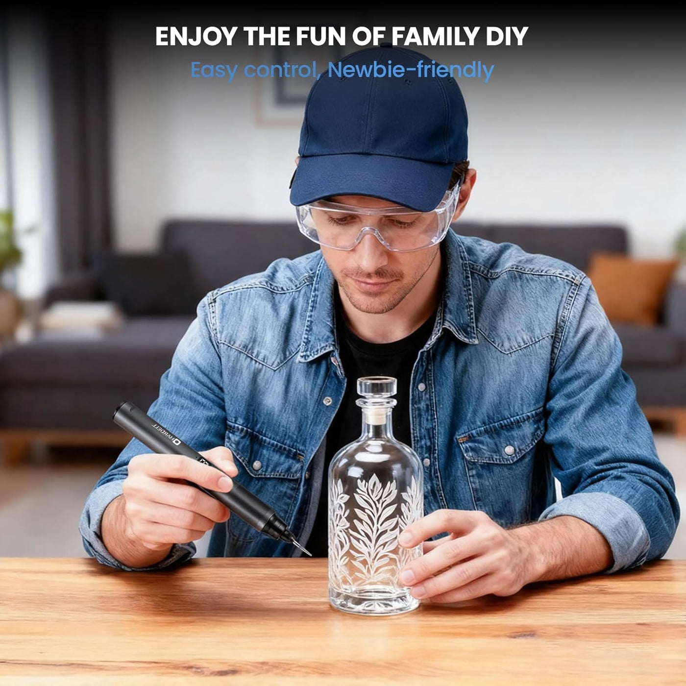 6 - Speed Mini Cordless Rotary Tool Kit with Digital Display Screen - Hardell