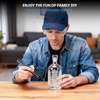 6 - Speed Mini Cordless Rotary Tool Kit with Digital Display Screen - Hardell