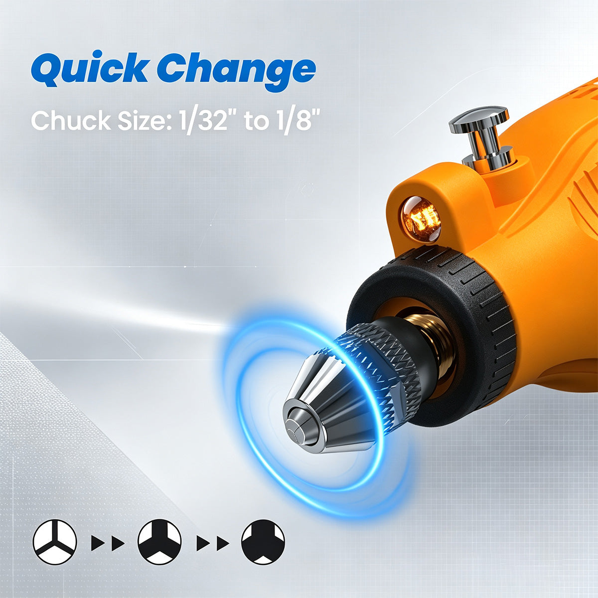 HARDELL Orange Essential 71pcs Cordless Rotary Kit