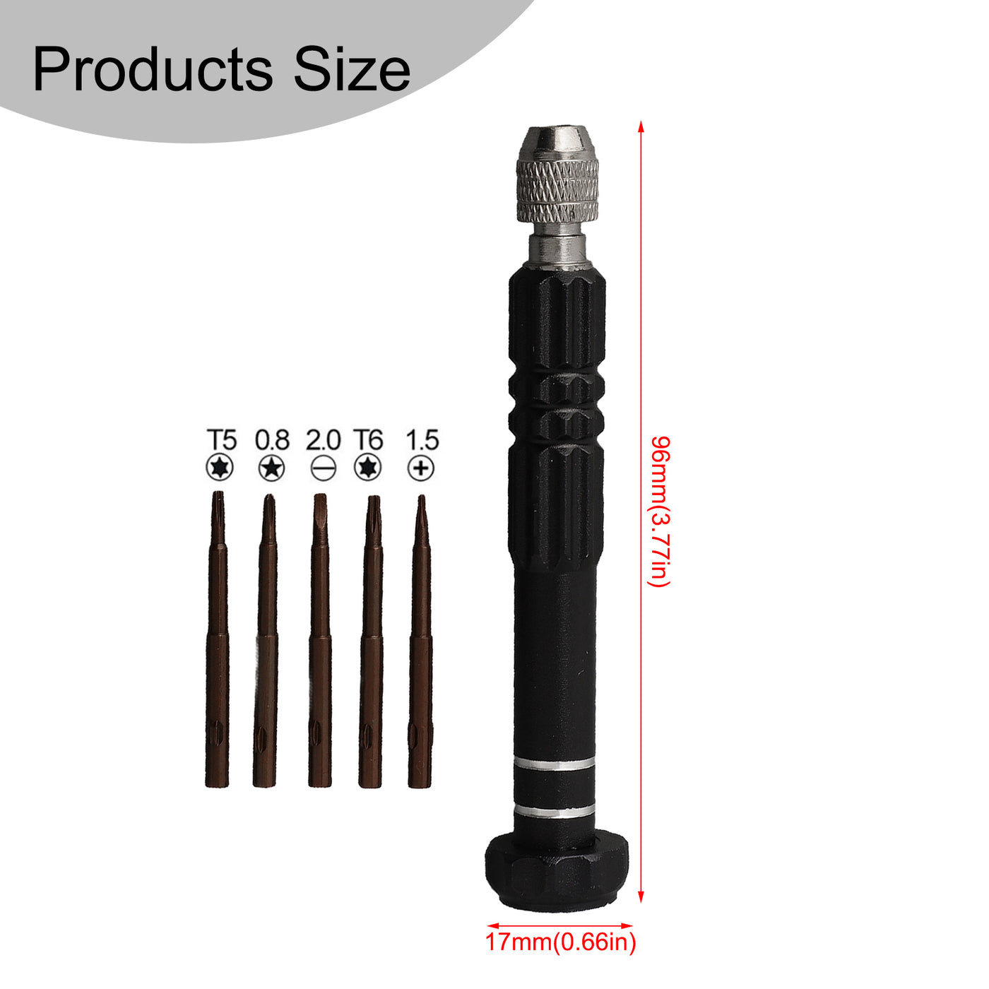 HARDELL HD101403 5-In-1 Screwdriver