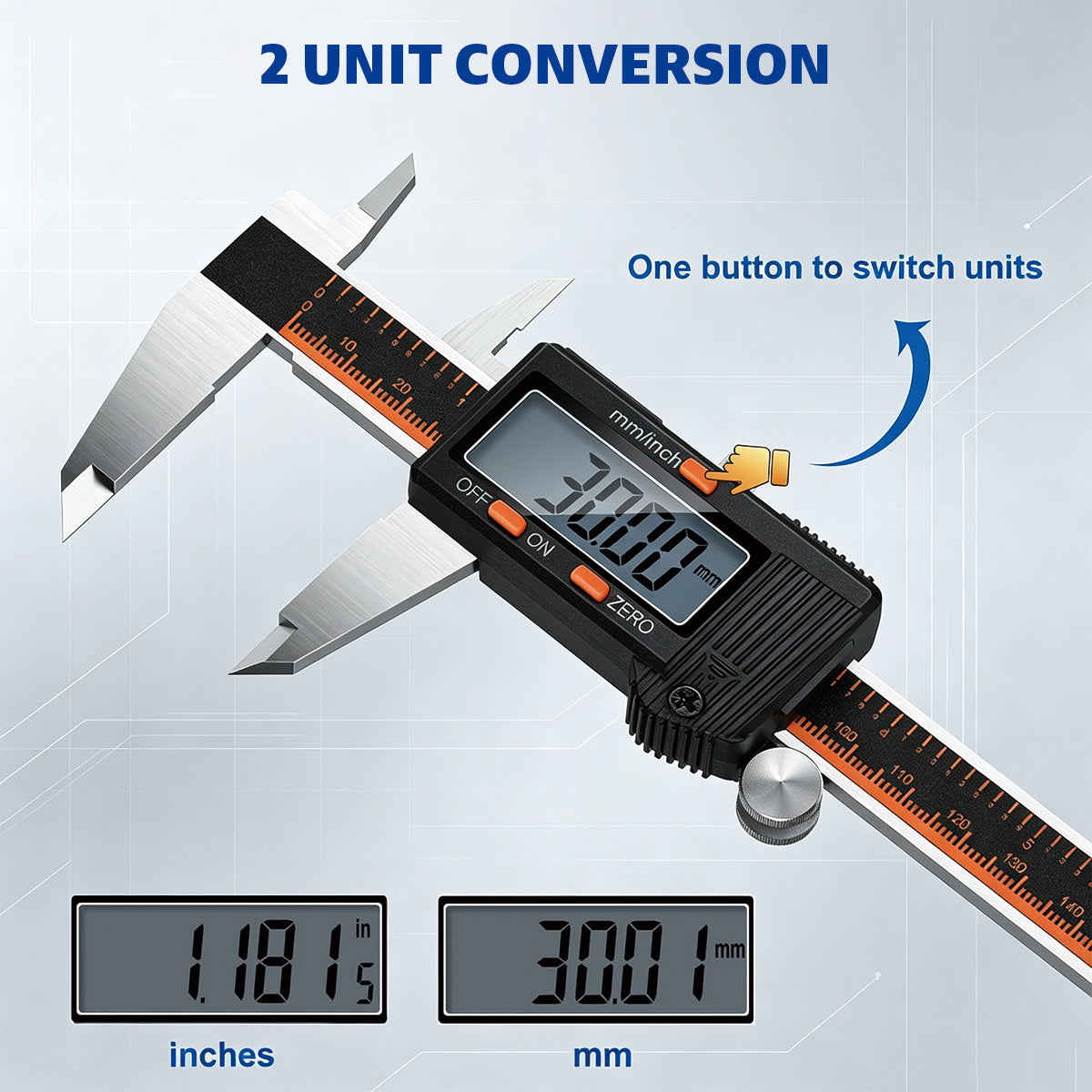 HARDELL Silver Essential 6in Digital Caliper with LCD