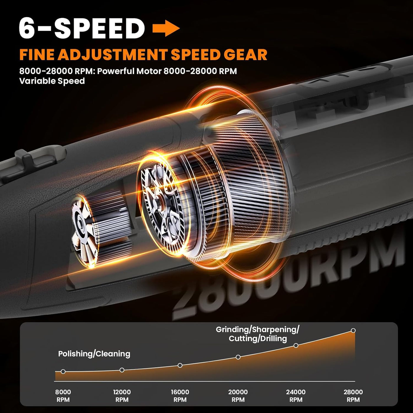 4V Cordless Rotary Tool Kit with 80 Accessories - Hardell