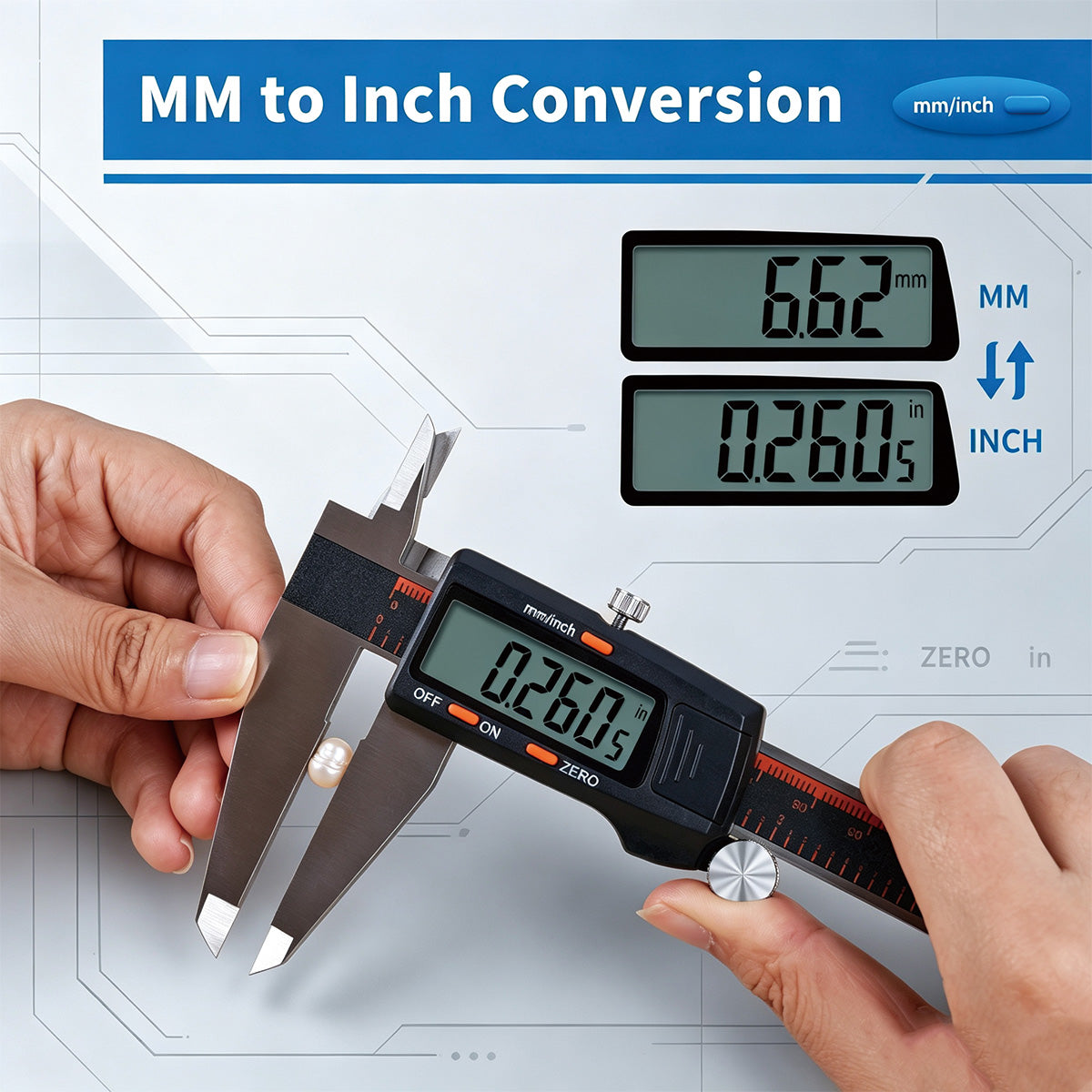 HARDELL 12" Digital Caliper – Large LCD Measuring Tool
