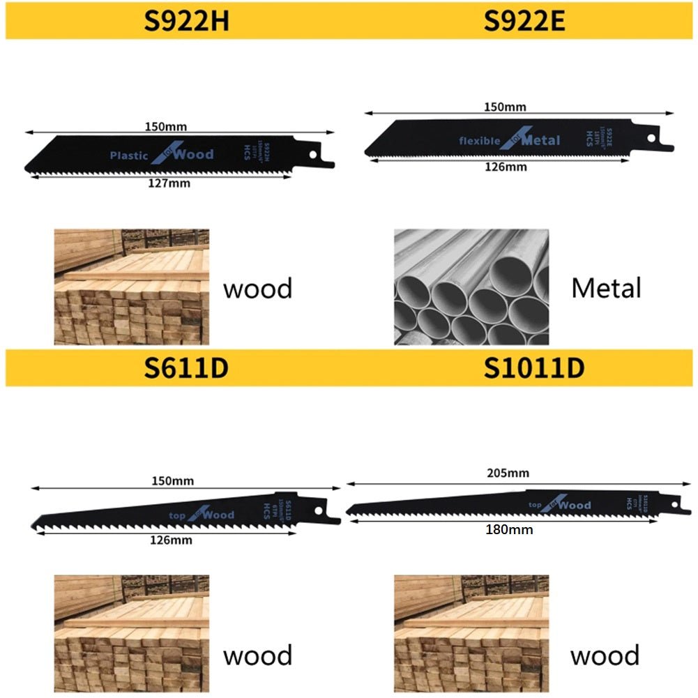 HARDELL HDRSB0101 Reciprocating Saw Blades - Hardell