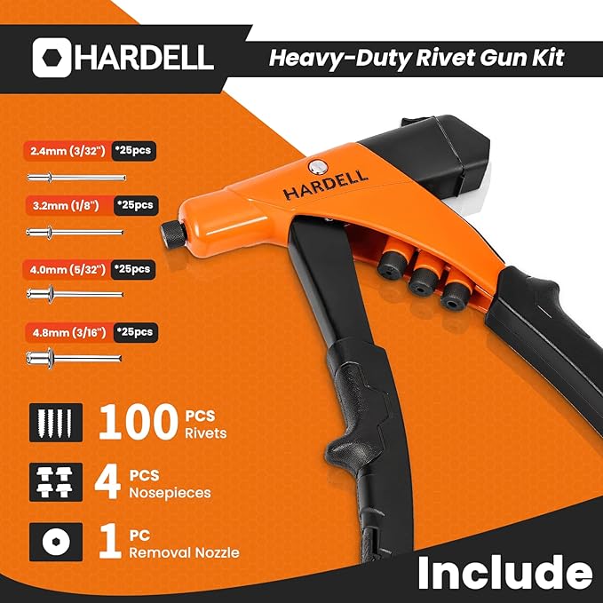 HARDELL HD101701RG Rivet Gun Heavy-Duty