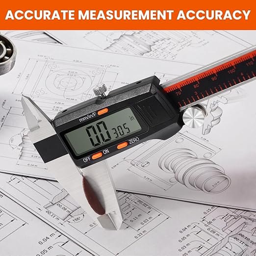 HARDELL HDDC0160 0-8 Inch Digital Caliper With Large LCD Screen