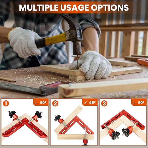 HARDELL HDRA0104 90 Degree Positioning Squares Right Angle Clamps