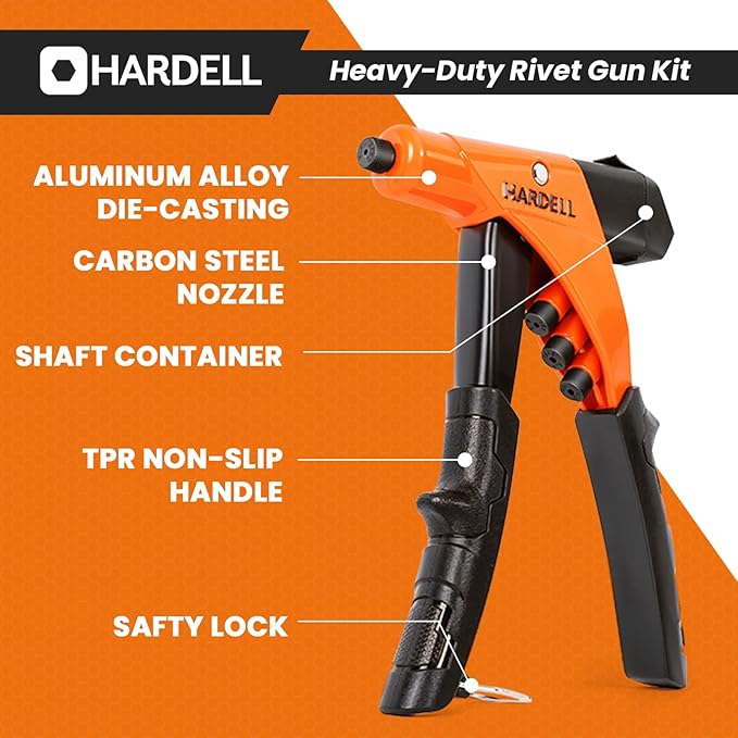 HARDELL HD101701RG Rivet Gun Heavy-Duty