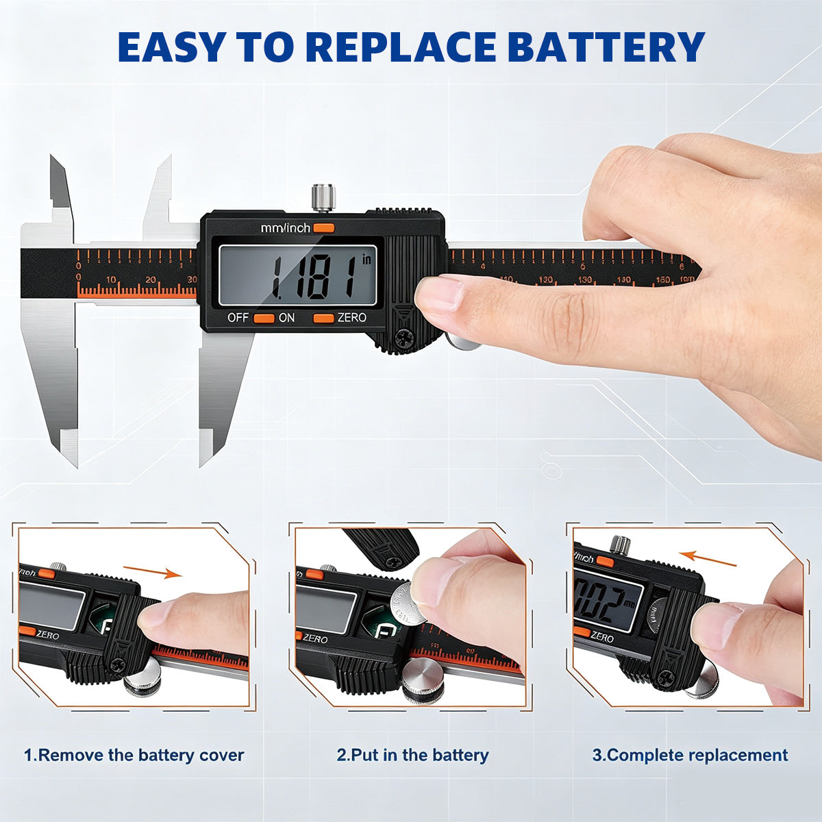 HARDELL Silver Essential 6in Digital Caliper with LCD