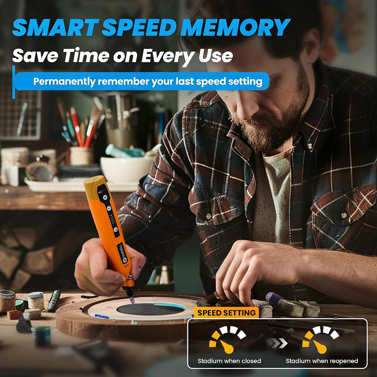 HARDELL Orange Essential 71pcs Cordless Rotary Kit