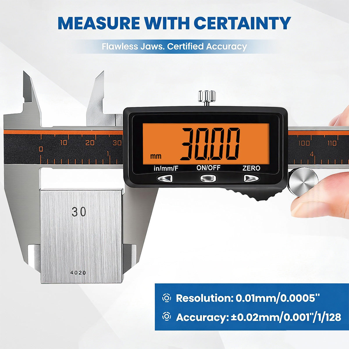 HARDELL Advanced Silver 12in Rechargeable Digital Caliper