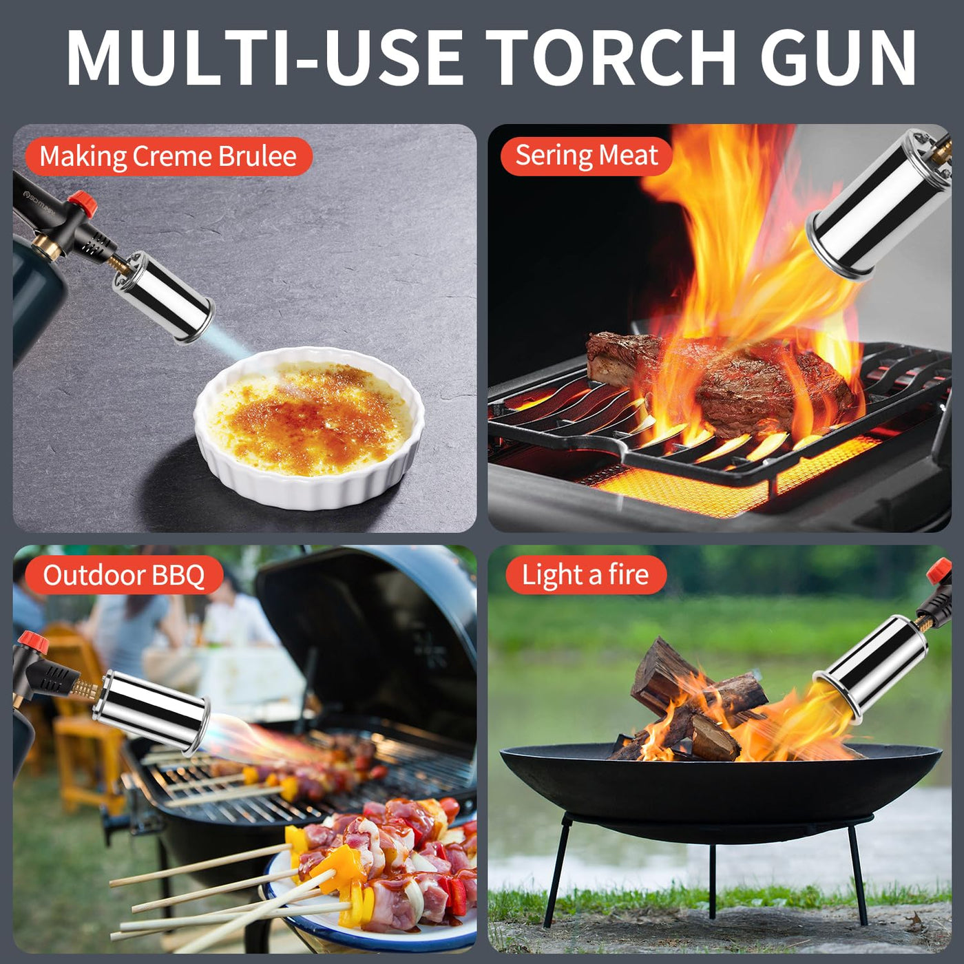 HARDELL HDWB0203 Powerful Grill & Cooking Torch