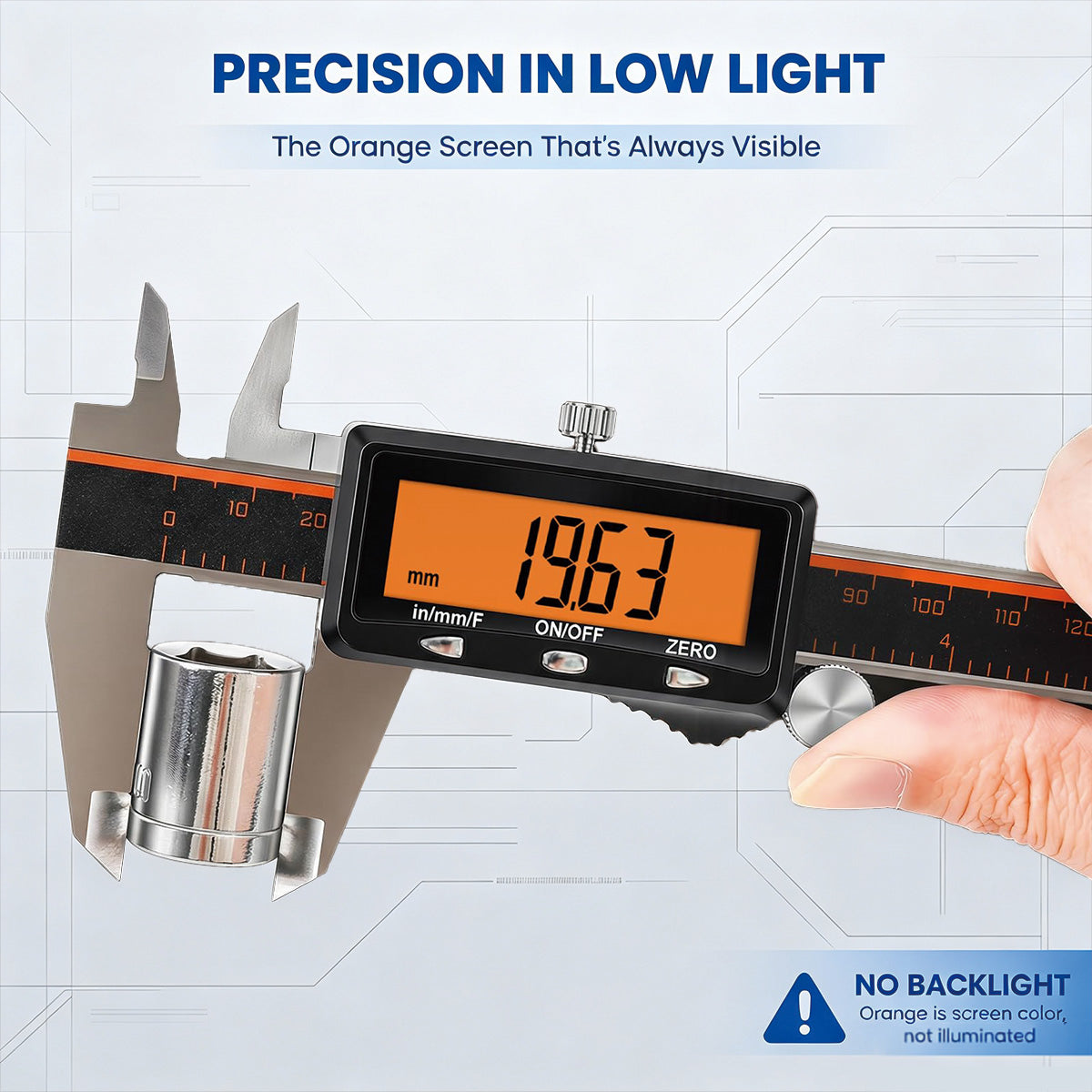 HARDELL Advanced Silver 12in Rechargeable Digital Caliper