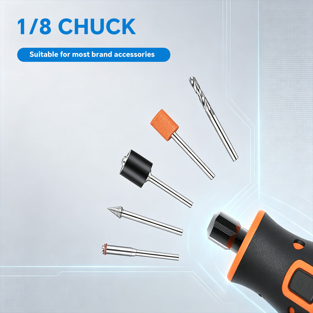 HARDELL Advanced Orange 80pcs Rotary Tool Set