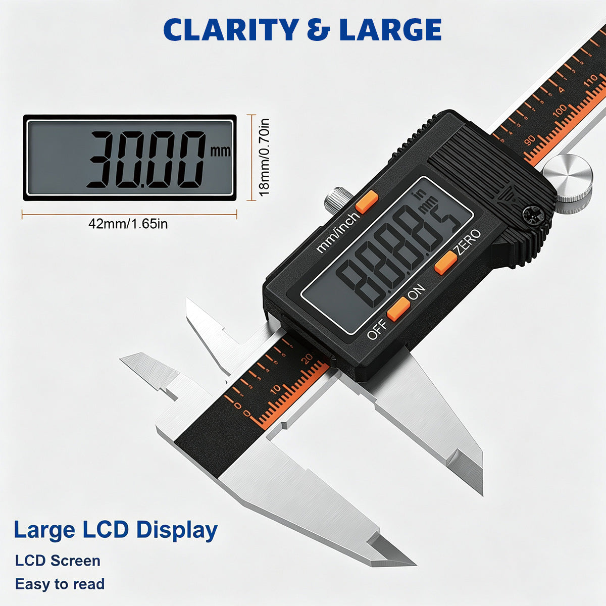 HARDELL Silver Essential 6in Digital Caliper with LCD