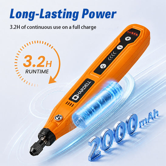 HARDELL Orange Essential 69pcs Cordless Rotary Kit