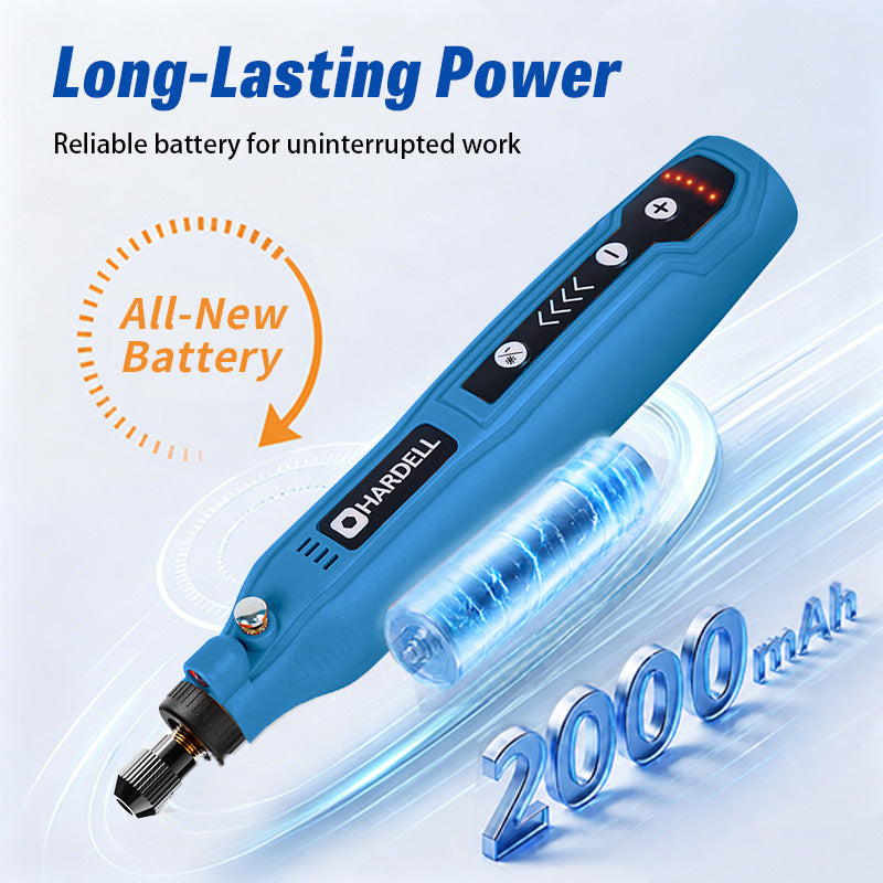 HARDELL Blue Essential 69pcs Cordless Rotary Kit