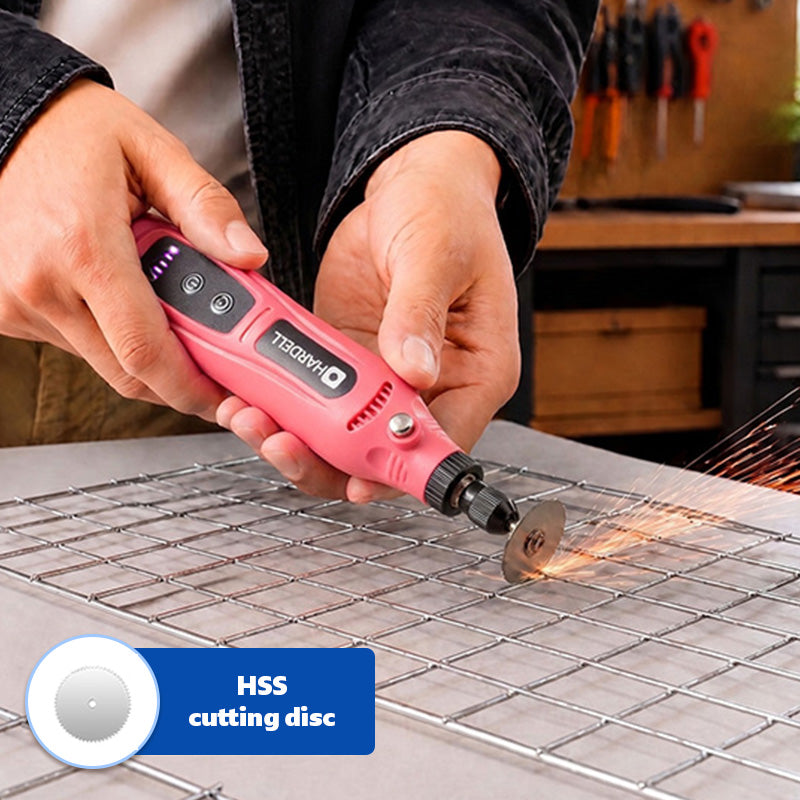HARDELL Pink Starter 44pcs Cordless Rotary Kit