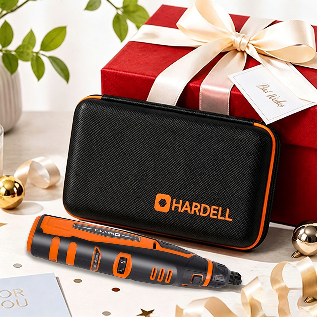 HARDELL Black Orange Advanced 94pcs Rotary Tool Kit