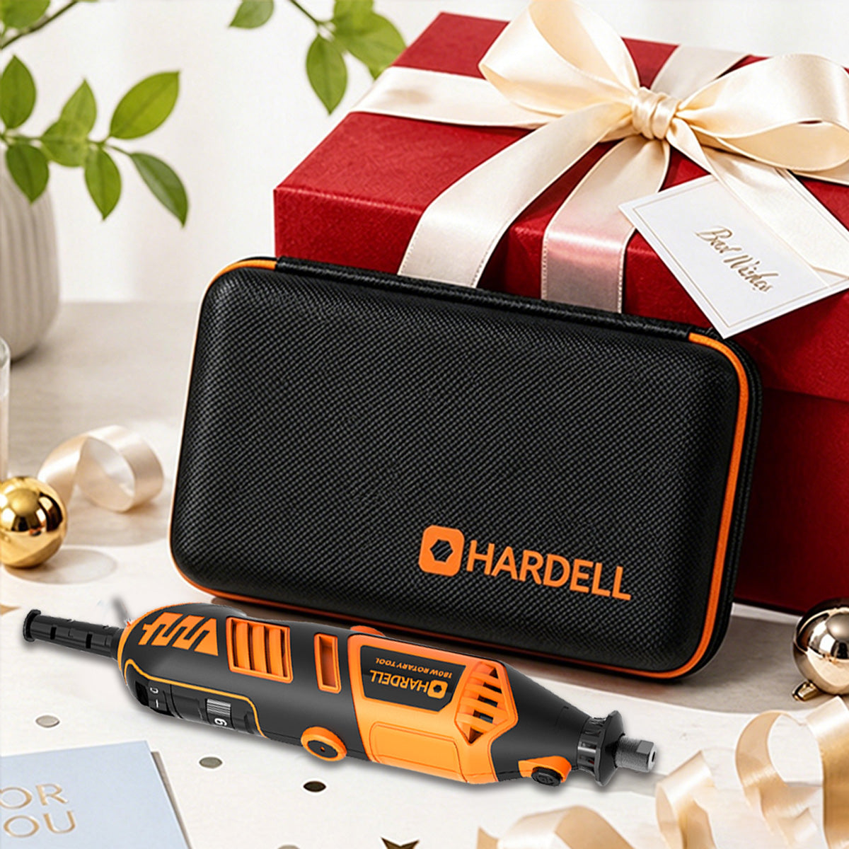 HARDELL Orange Pro 61pcs Corded Rotary Tool Kit