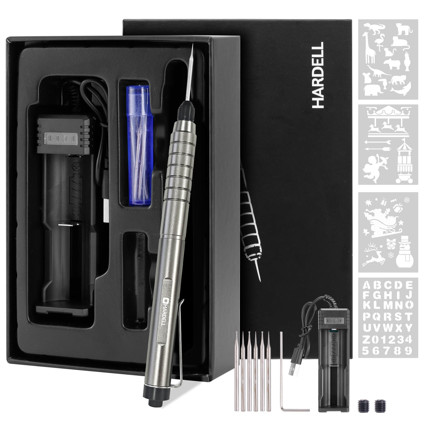 High Speed Pet Nail Grinder Engraving Pen with Large Battery - Hardell