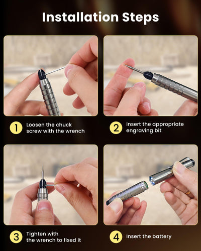 High Speed Pet Nail Grinder Engraving Pen with Large Battery - Hardell