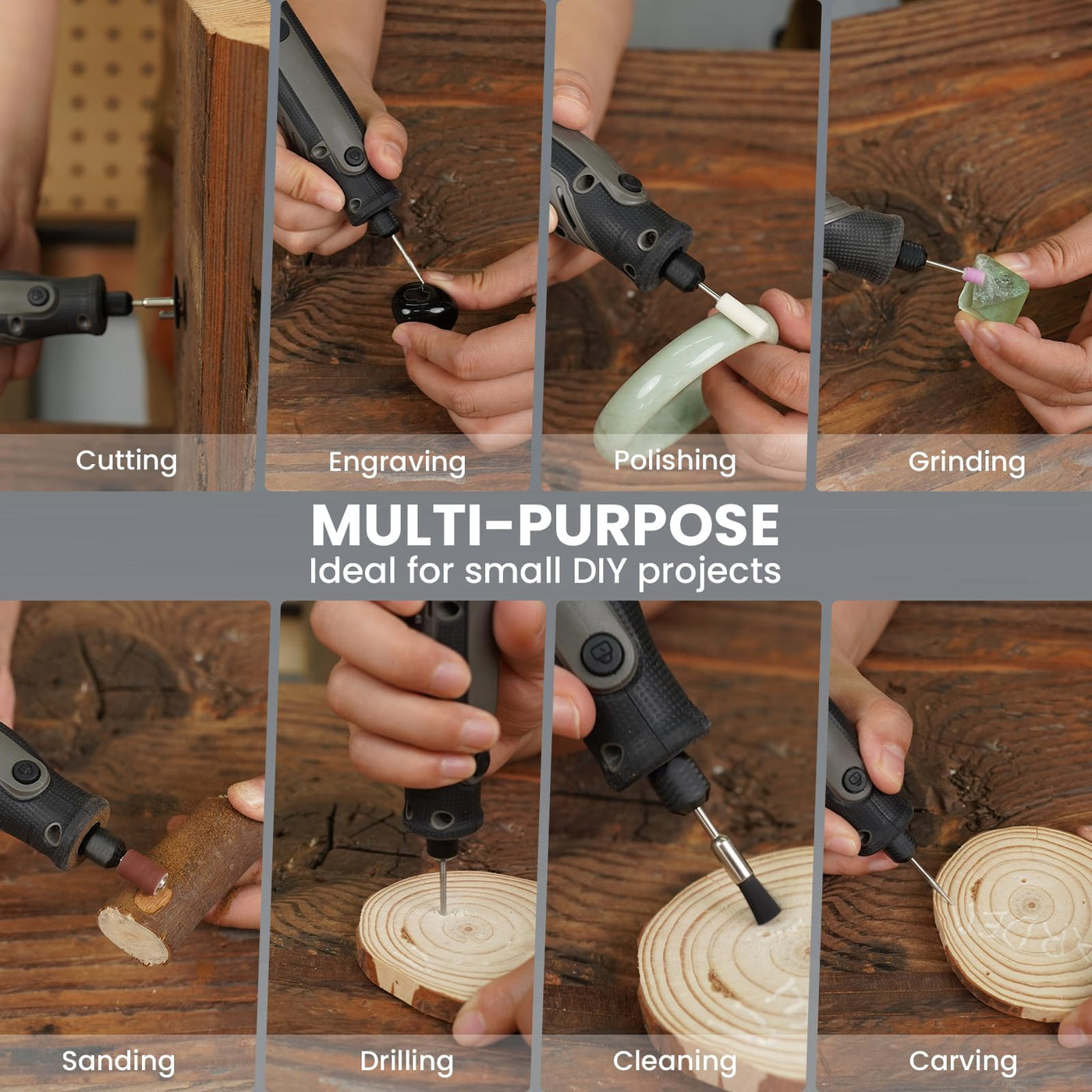 5 - Speed 4V Mini Cordless Rotary Tool Kit with Accessories - Hardell